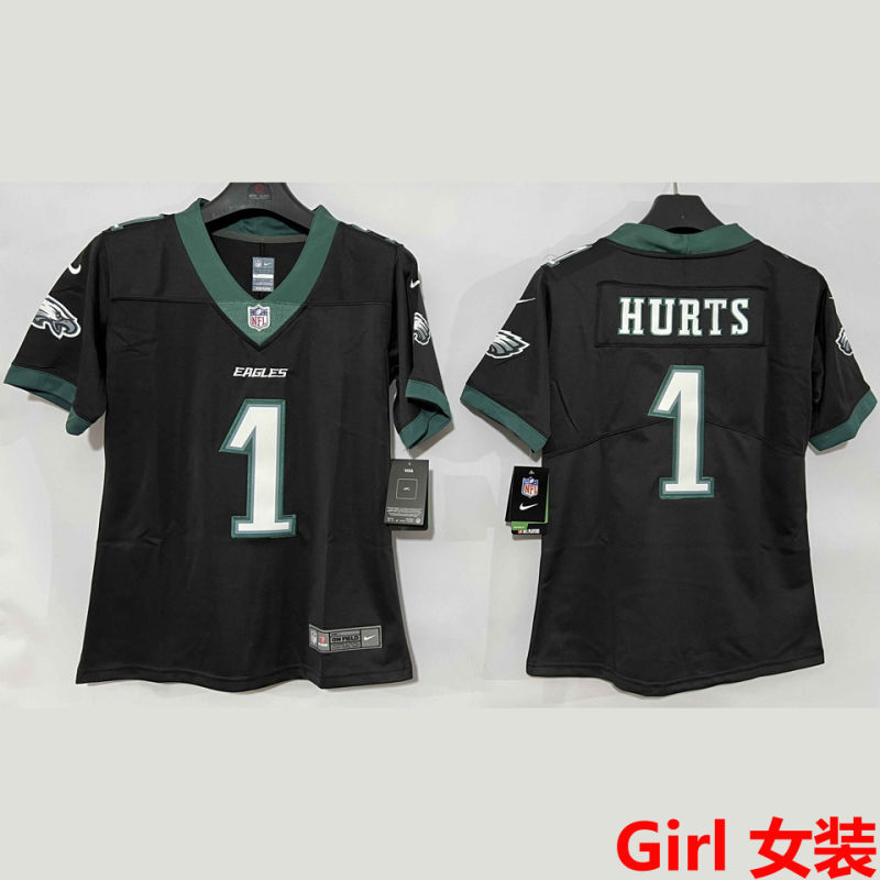 HURTS #1 Philadelphia Eagles Girl NFL Jersey