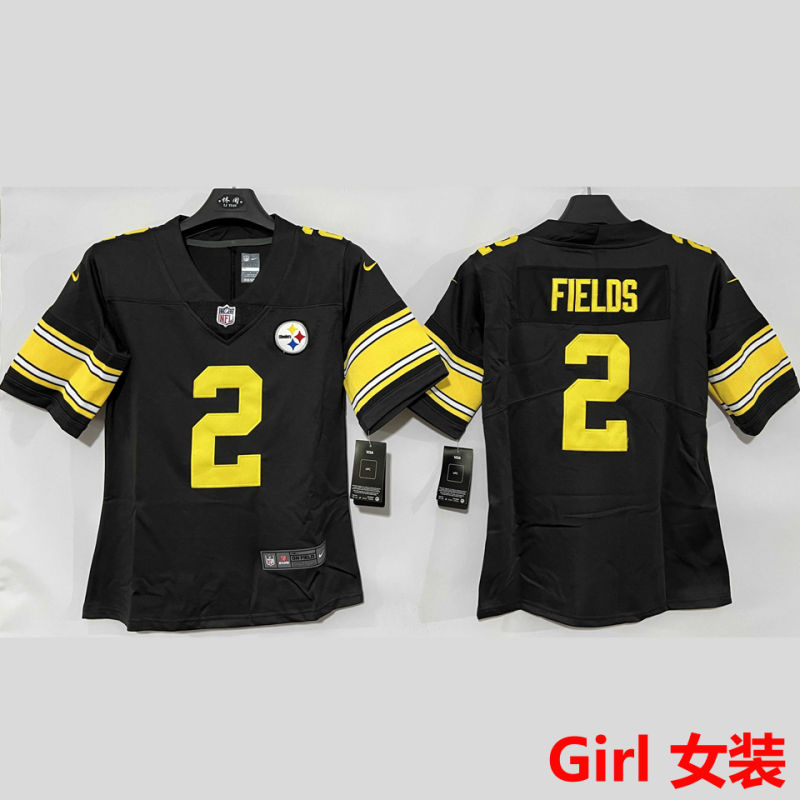 FIELDS #2 Pittsburgh Steelers Girl NFL Jersey