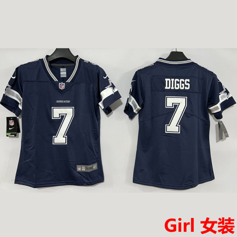DIGGS #7 Dallas Cowboys Girl NFL Jersey