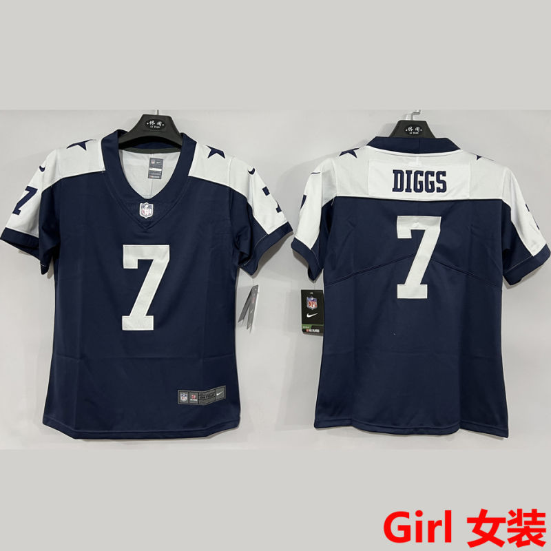 DIGGS #7 Dallas Cowboys Girl NFL Jersey