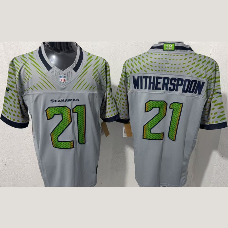 WITHERSPOON #21 Men's Seattle Seahawks NFL Jersey
