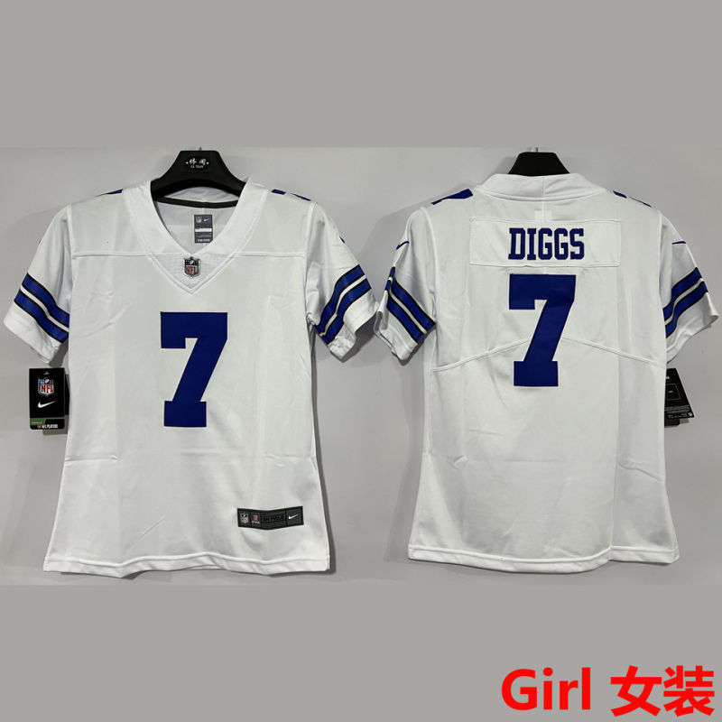 DIGGS #7 Dallas Cowboys Girl NFL Jersey
