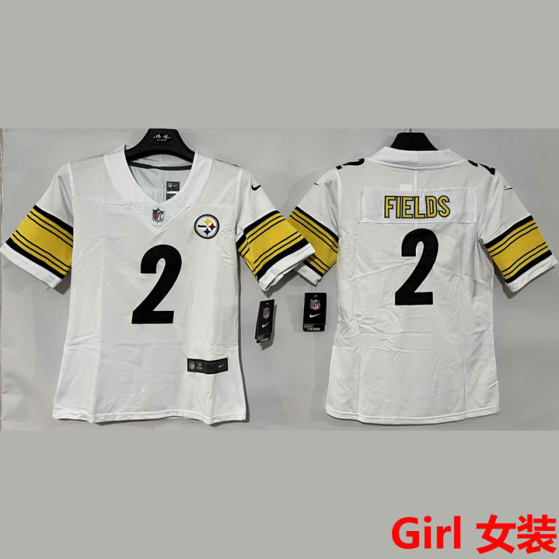 FIELDS #2 Pittsburgh Steelers Girl NFL Jersey
