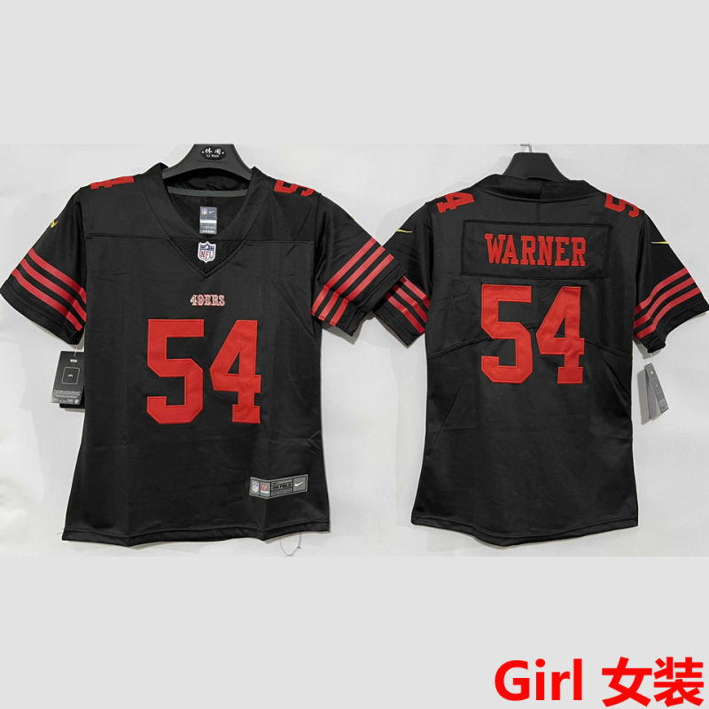 WARNER #54 San Francisco 49ers Girl NFL Jersey #49