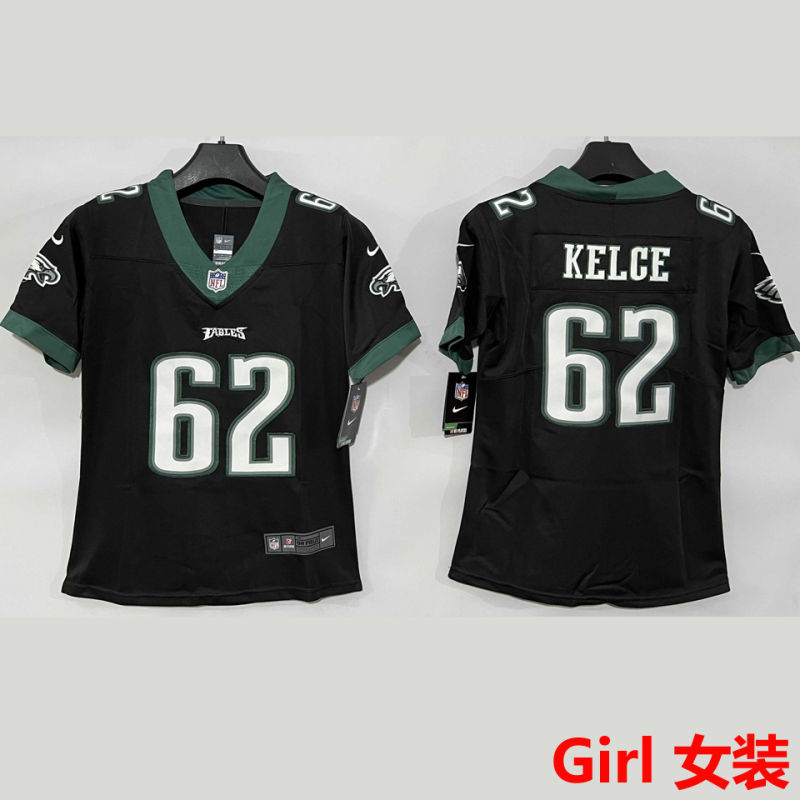 KELCE #62 Philadelphia Eagles Girl NFL Jersey