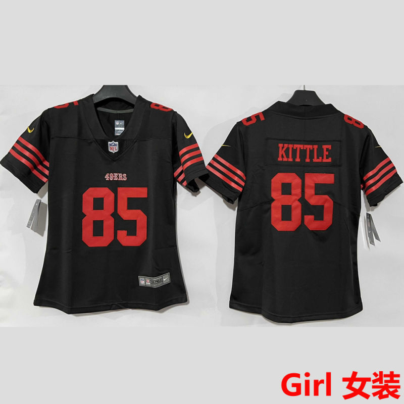 KITTLE #85 San Francisco 49ers Girl NFL Jersey #49