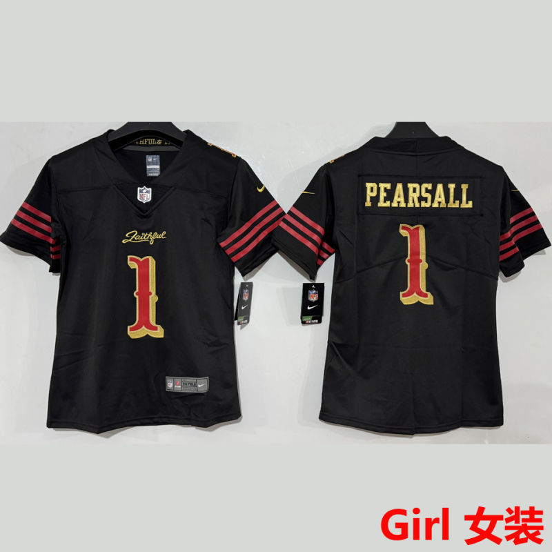 PEARSALL #1 San Francisco 49ers Girl NFL Jersey #49