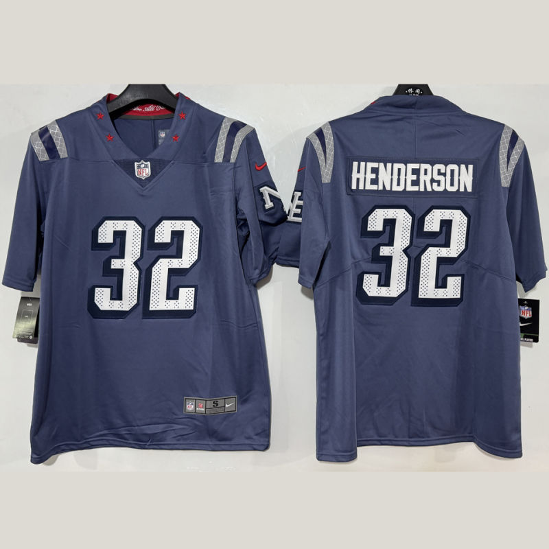 HENDERSON #32 Men's New England Patriots NFL Jersey