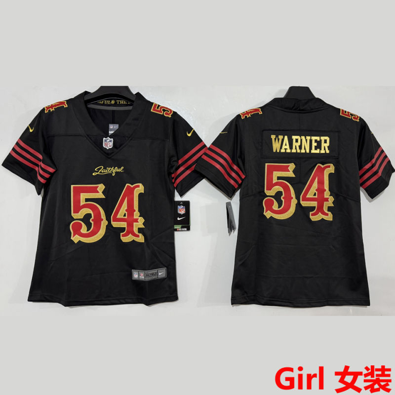 WARNER #54 San Francisco 49ers Girl NFL Jersey #49