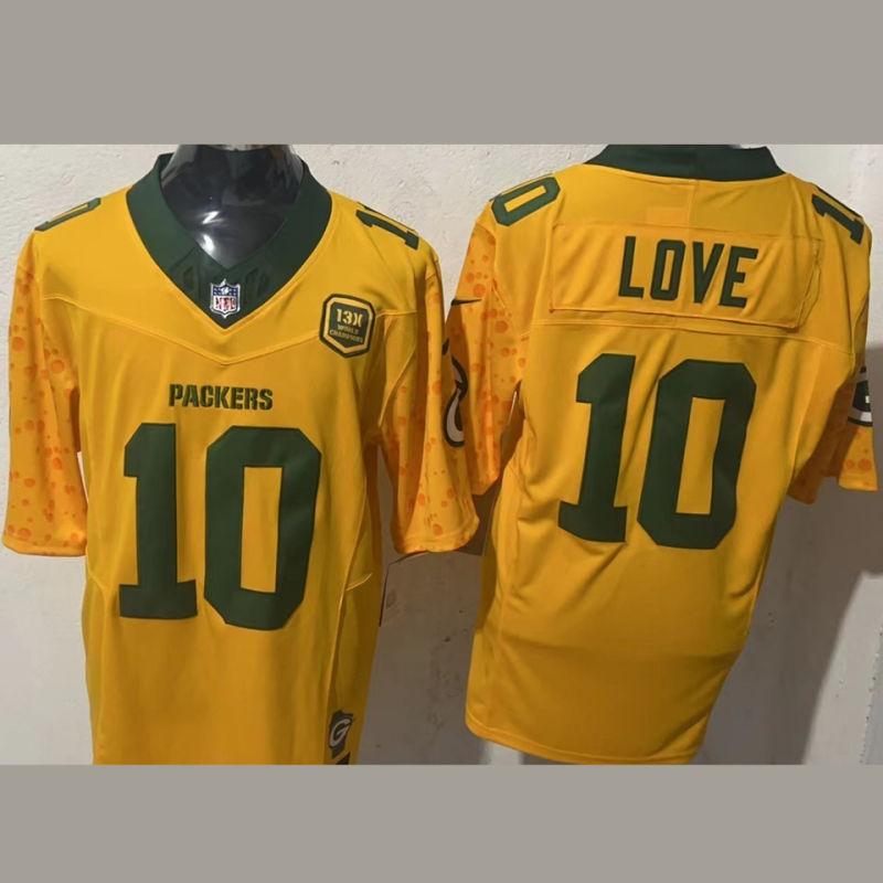 LOVE #10 Men's Green Bay Packers NFL Jersey