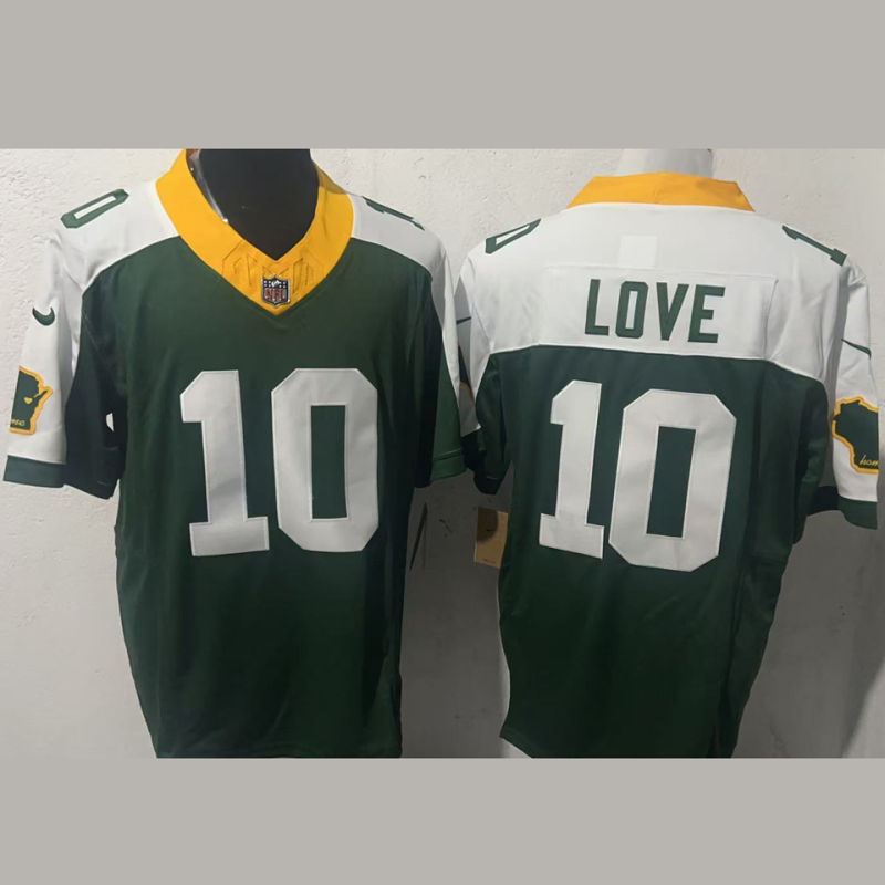 LOVE #10 Men's Green Bay Packers NFL Jersey