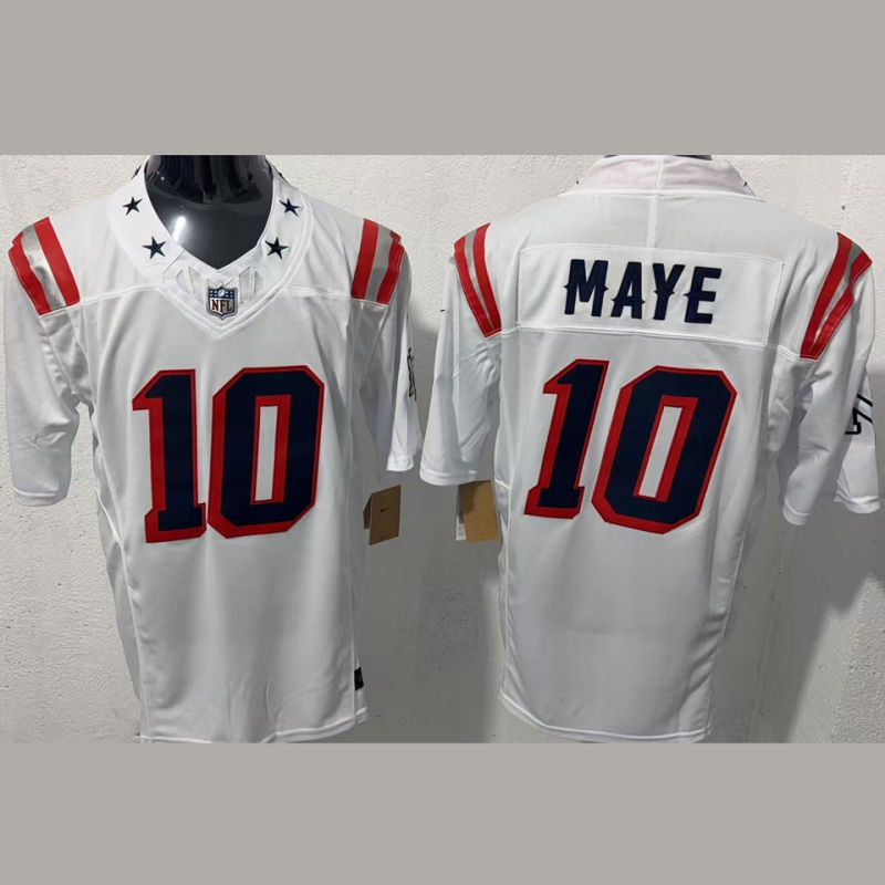 MAYE #10 Men's New England Patriots NFL Jersey