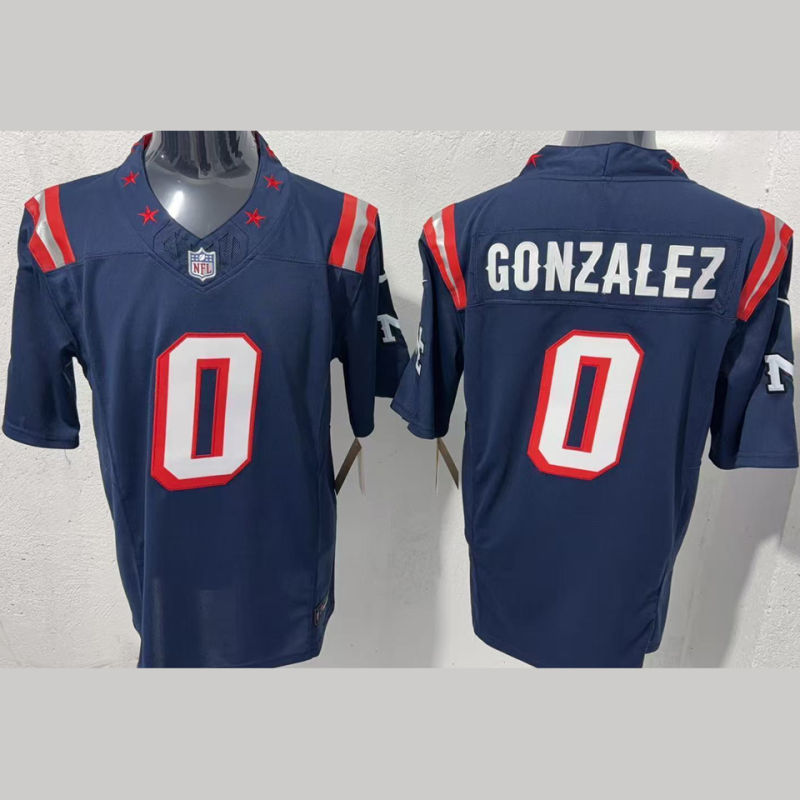 GONZALEZ #0 Men's New England Patriots NFL Jersey