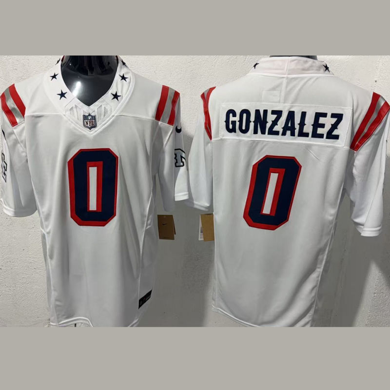 GONZALEZ #0 Men's New England Patriots NFL Jersey