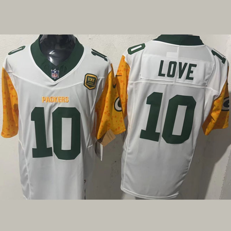LOVE #10 Men's Green Bay Packers NFL Jersey