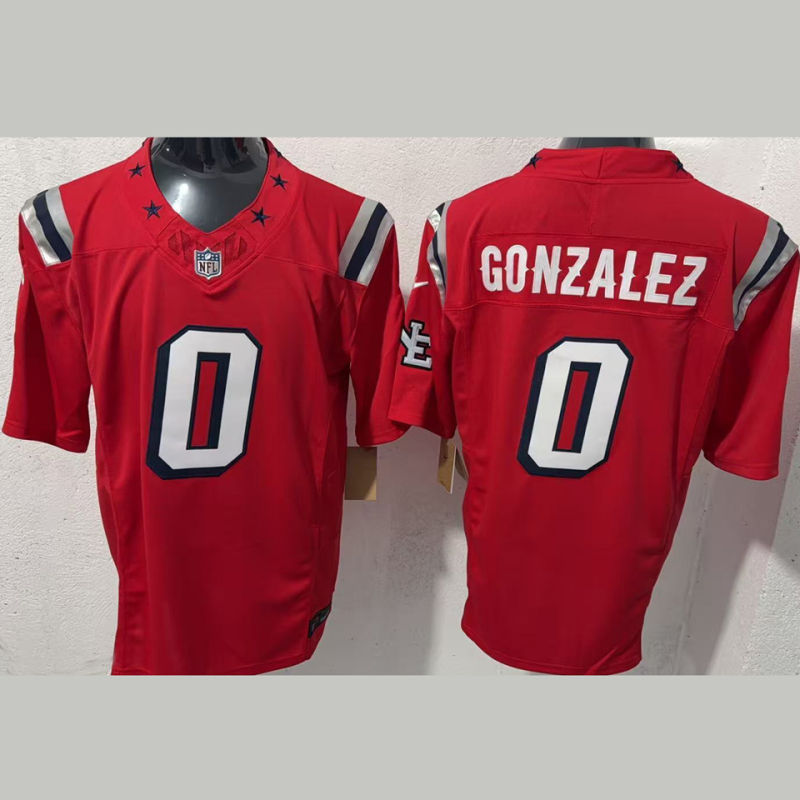 GONZALEZ #0 Men's New England Patriots NFL Jersey
