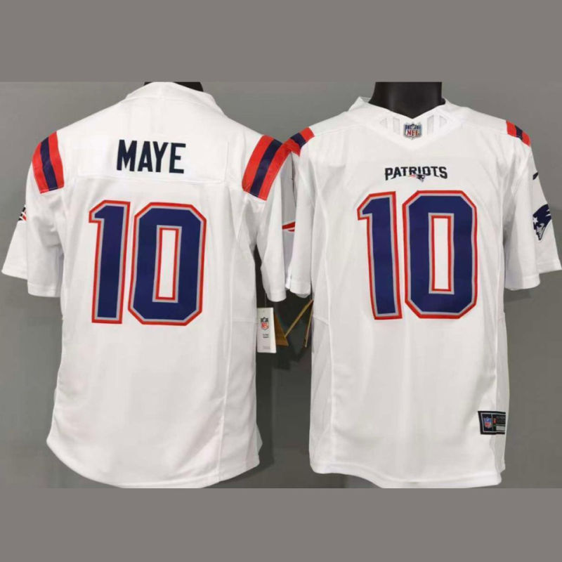 MAYE #10 Men's New England Patriots NFL Jersey
