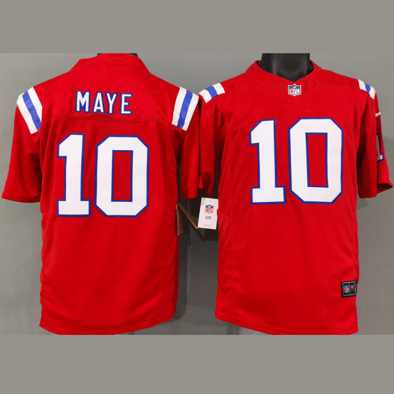 MAYE #10 Men's New England Patriots NFL Jersey