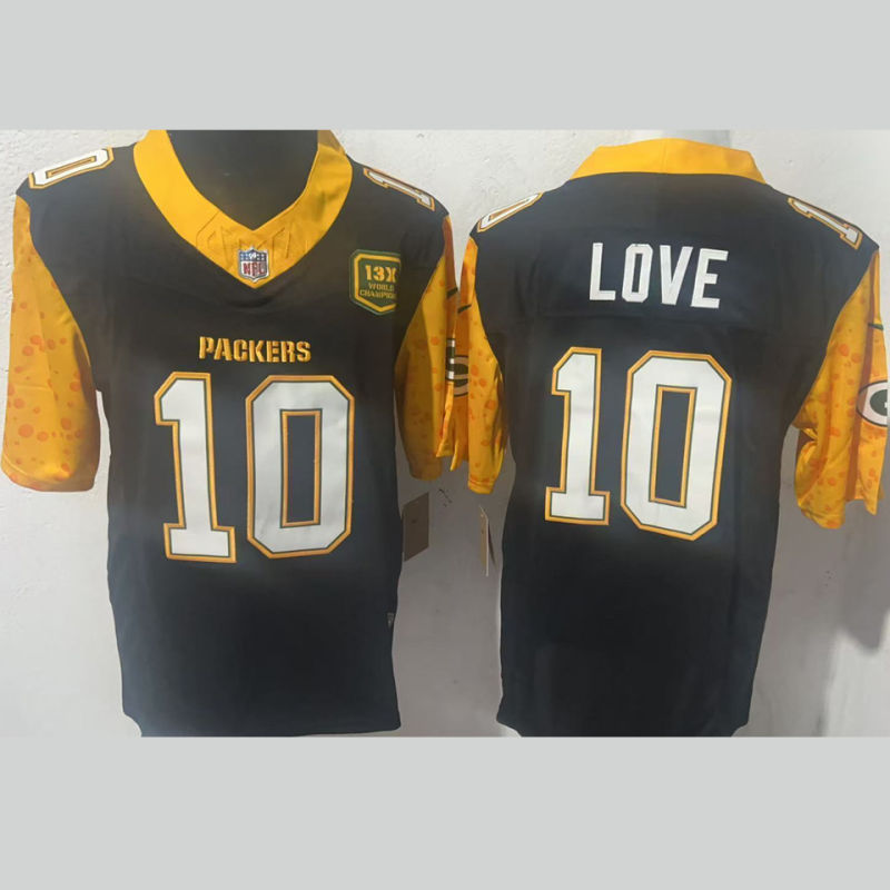 LOVE #10 Men's Green Bay Packers NFL Jersey