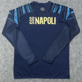 2026 Napoli Blue Long Sleeve Training Soccer Jersey