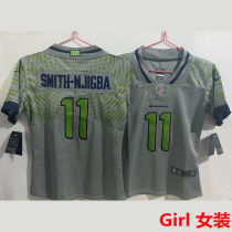 SMITH-NJIGBA #11 Seattle Seahawks Girl NFL Jersey 海鹰