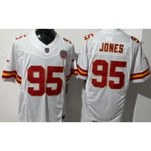 JONES #95 Men's Kansas City Chiefs NFL Jersey 酋长  (3代）