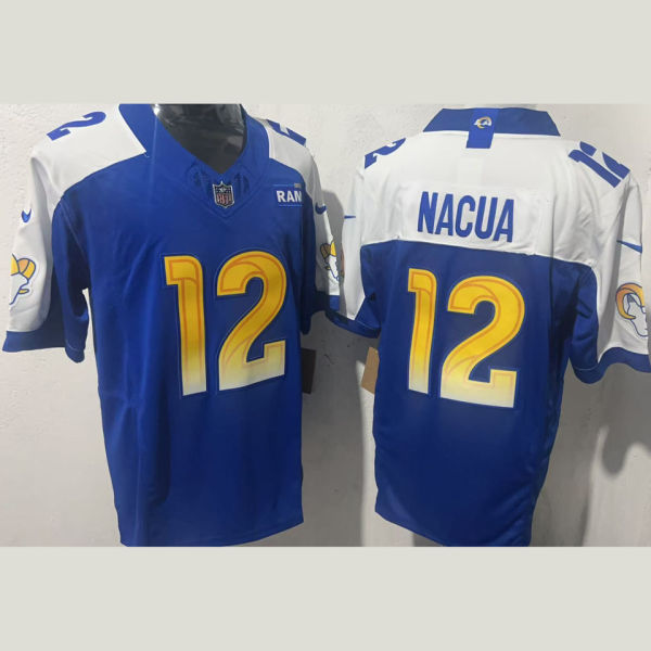 NACUA #12 Men's Los Angeles Rams NFL Jersey 公羊
