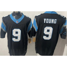 YOUNG #9 Men's Carolina Panthers NFL Jersey 黑豹   (3代）