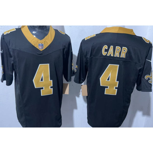 CARR #4 Men's New Orleans Saints NFL Jersey 圣徒   (3代）