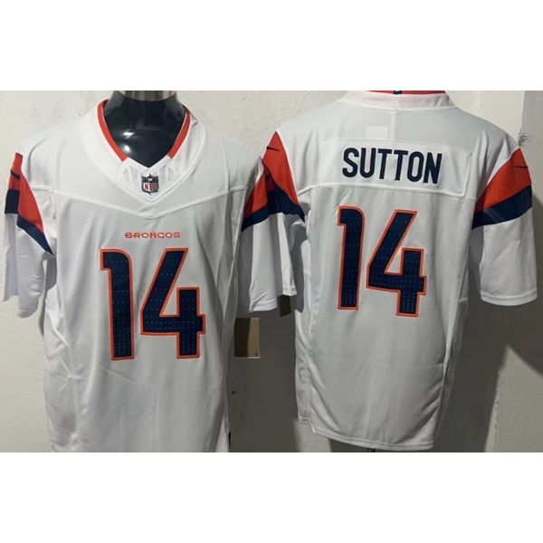 SUTTON #14 Men's Denver Broncos NFL Jersey 野马   (3代）