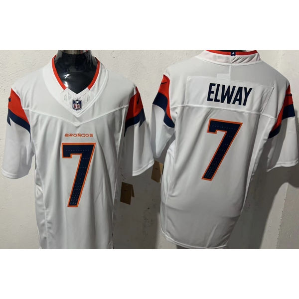 ELWAY #7 Men's Denver Broncos NFL Jersey 野马   (3代）