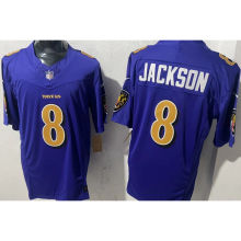 JACKSON #8 Men's Baltimore Ravens NFL Jersey 乌鸦  (3代）