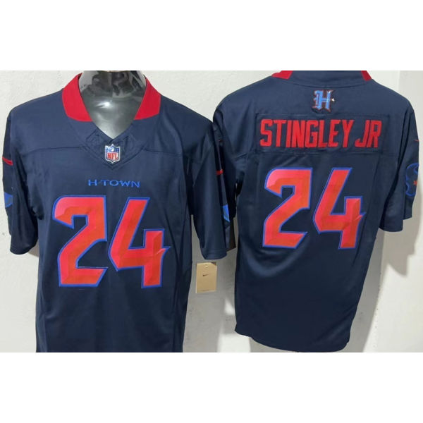 STINGLEY JR #24 Men's Houston Texans NFL Jersey 德州人    (3代）