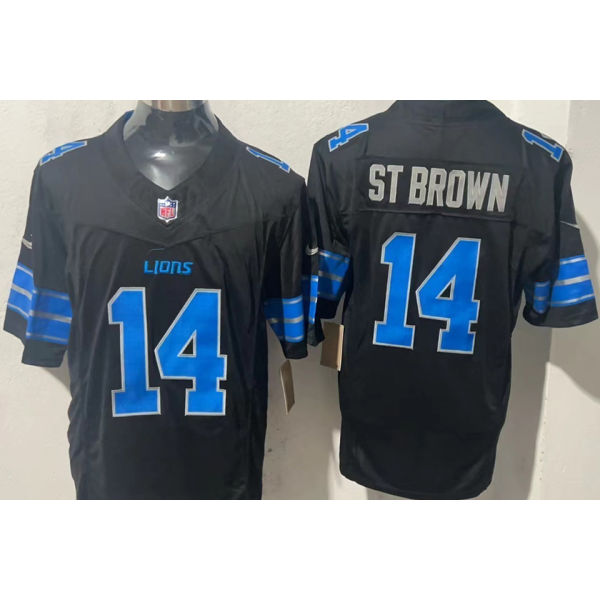 ST BROWN #14 Men's Detroit Lions NFL Jersey 雄狮     (3代）