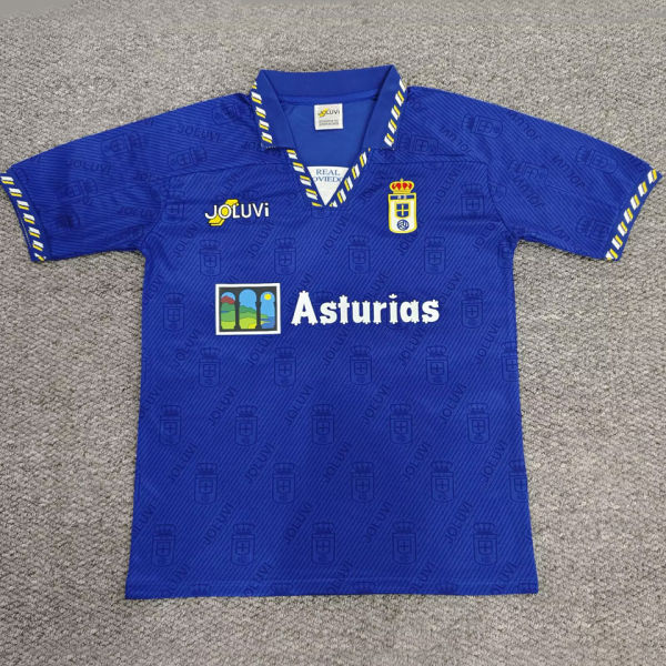 1995/1996 Real Oviedo Home Blue Retro Soccer Jersey