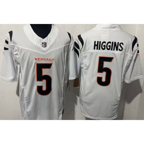 HIGGINS #5 Men's Cincinnati Bengals NFL Jersey 猛虎   (3代）
