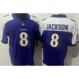 JACKSON #8 Men's Baltimore Ravens NFL Jersey 乌鸦  (3代）