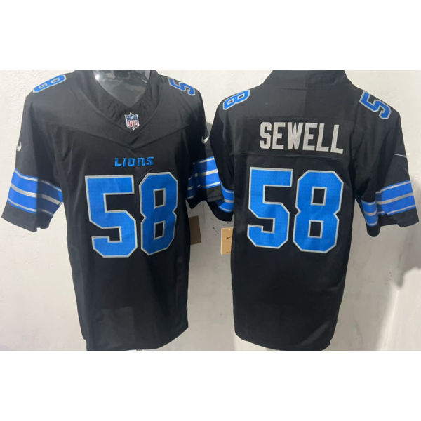 SEWELL #58 Men's Detroit Lions NFL Jersey 雄狮     (3代）