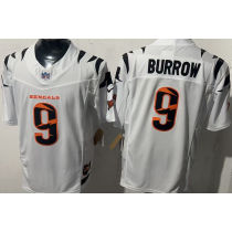 BURROW #9 Men's Cincinnati Bengals NFL Jersey 猛虎   (3代）