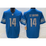 ST BROWN #14 Men's Detroit Lions NFL Jersey 雄狮     (3代）