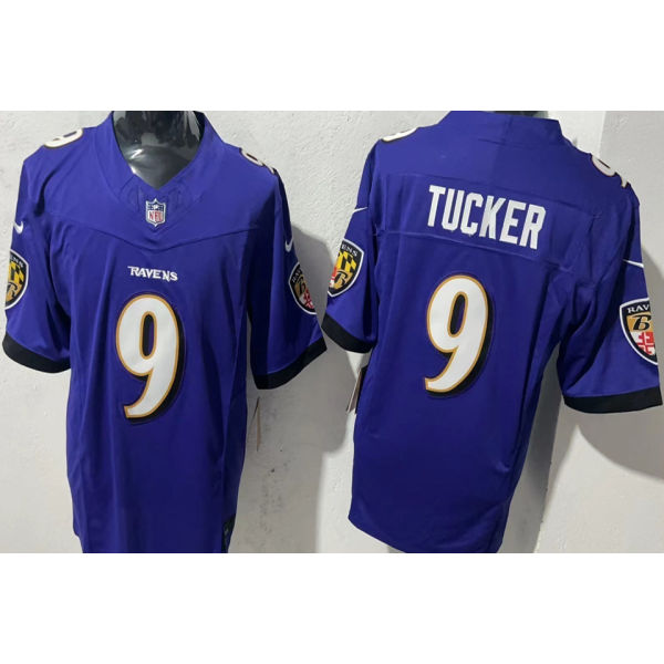 TUCKER #9 Men's Baltimore Ravens NFL Jersey 乌鸦  (3代）