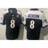 JACKSON #8 Men's Baltimore Ravens NFL Jersey 乌鸦  (3代）