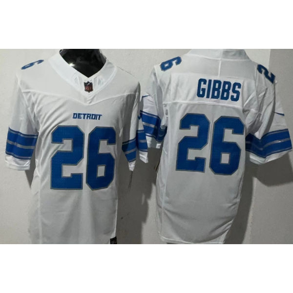 GIBBS #26 Men's Detroit Lions NFL Jersey 雄狮     (3代）