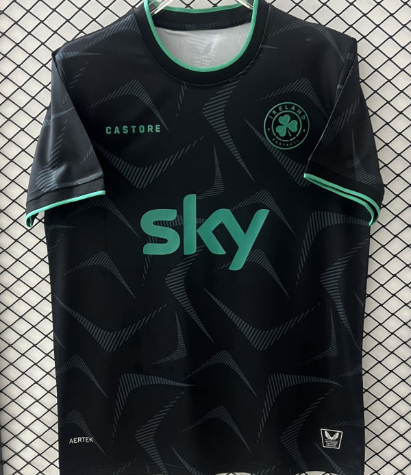 2026/27 Ireland Third Black Fans Soccer Jersey