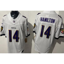 HAMILTON #14 Men's Baltimore Ravens NFL Jersey 乌鸦  (3代）