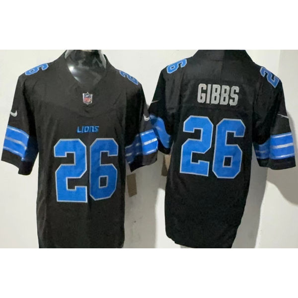 GIBBS #26 Men's Detroit Lions NFL Jersey 雄狮     (3代）