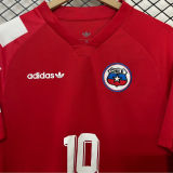 #10 Chile Home Red Retro Soccer Jersey 1994  带10号