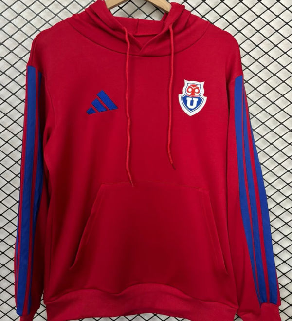 2026/27 Universidad de Chile Red Hoody Training Sweater