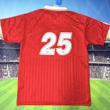 2026 AD x oasis #25 Red Retro Style Fans Soccer Jersey (Have No.25 带号码）