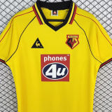 1999/2001 Watford Home Yellow Retro Soccer Jersey